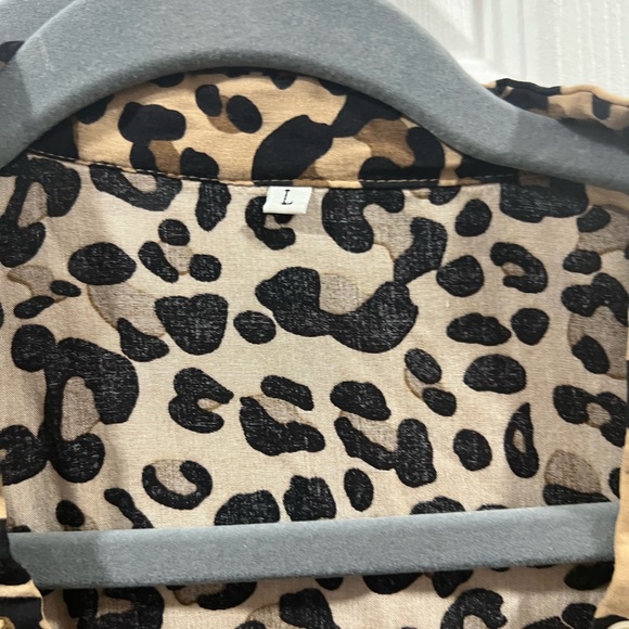 Midi Length Leopard Print Dress - Picture 2 of 3